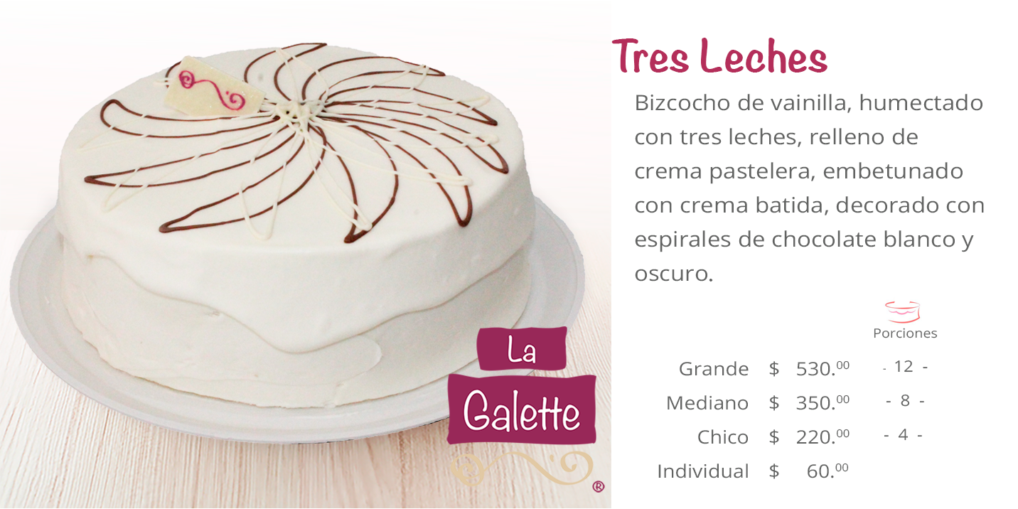 Pastel Tres leches